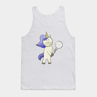 Unicorn playing volleyball Tank Top